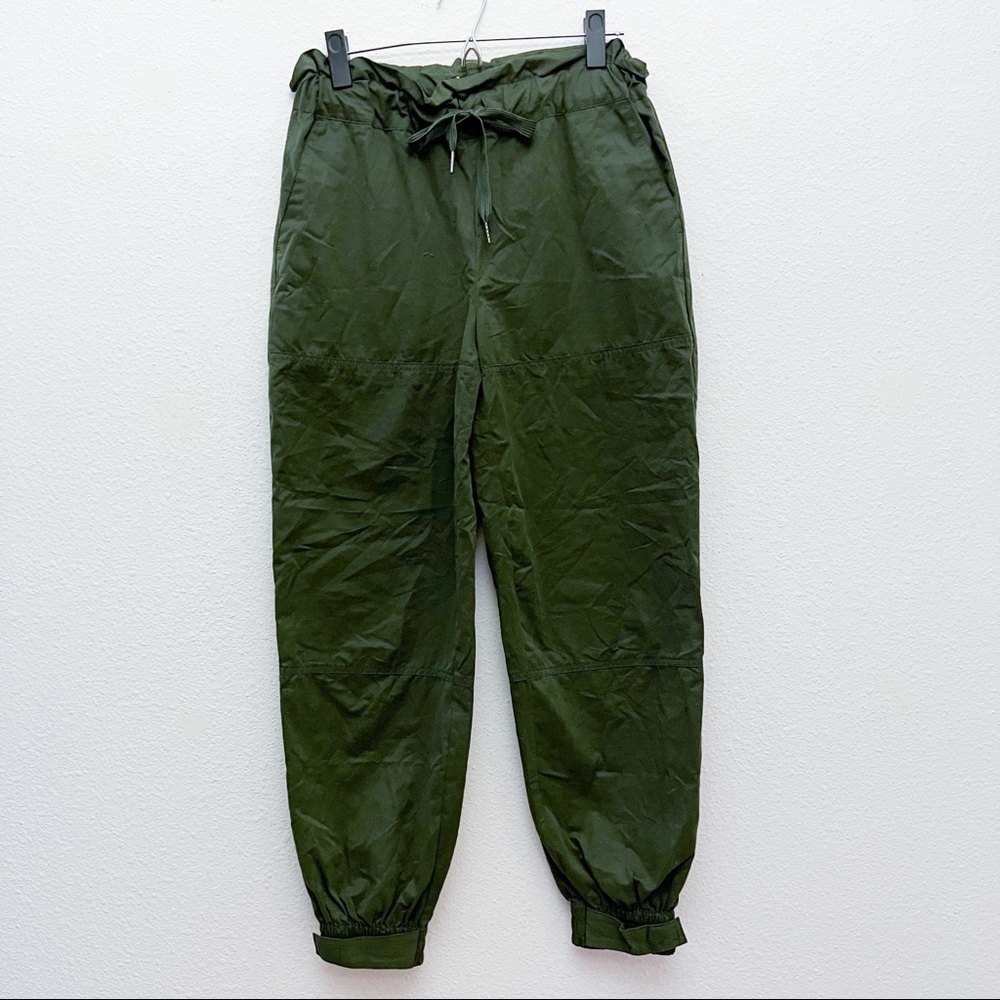 Urban Outfitters UO Evon Olive Paperbag Bag High Rise Joggers Size Small - Picture 5 of 16